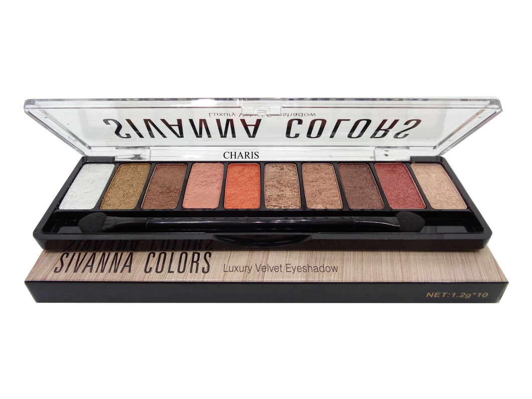 A Sivanna colors Luxury Velvet Eyeshadow Kit