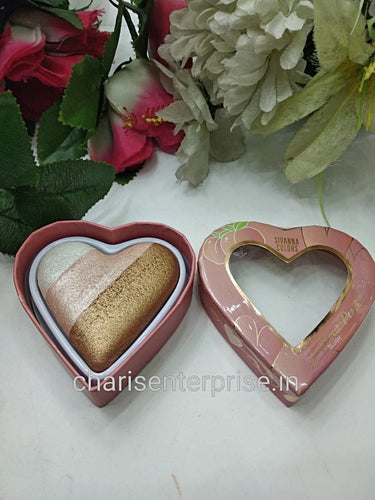 A Sivanna colors Sweet heart highlighter/ sweet peach blusher